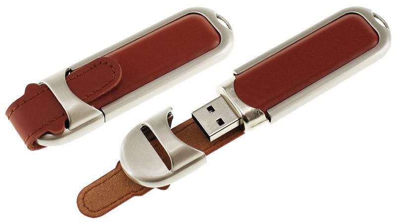 Pendrive 4GB de Metal y Cuero