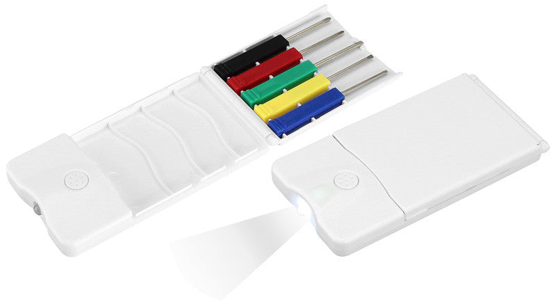 Set Mini Destornilladores y LED