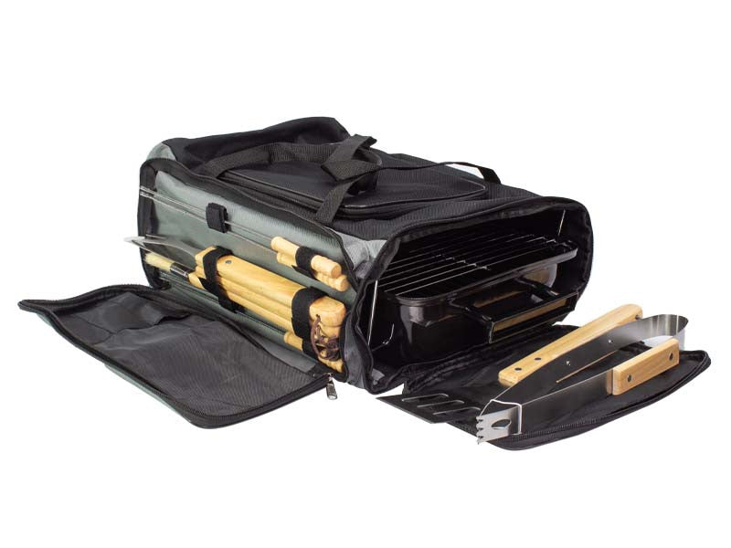 Set Bolso Cooler Parrilla Herramientas