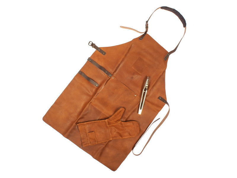 Set Asador de Cuero de Búfalo