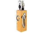 Set de Vino rectangular de Bamboo