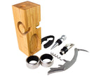 Set de Vino rectangular de Bamboo