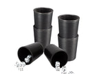 Set de 6 Cachos de PU Negro