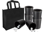 Set de 6 Cachos de PU Negro