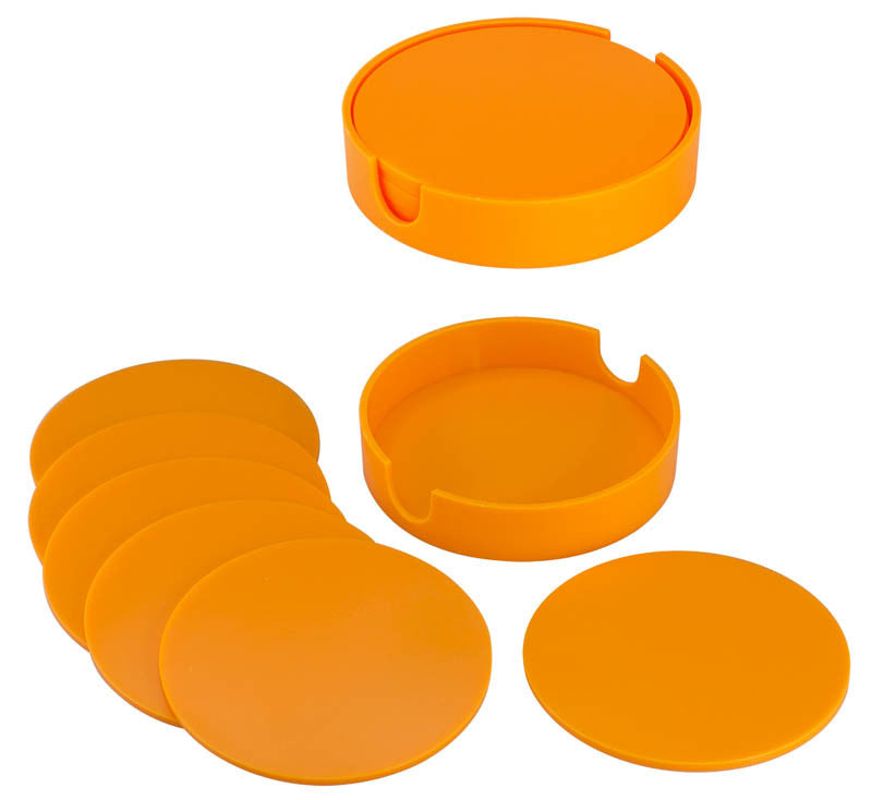 Set de Posavasos Plásticos Redondos