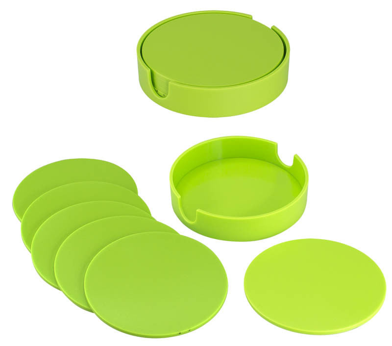 Set de Posavasos Plásticos Redondos
