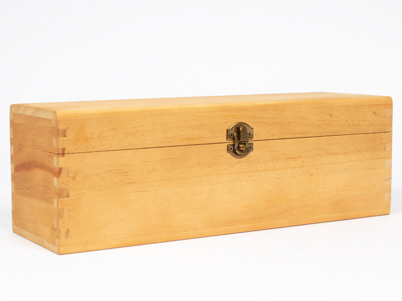 Caja de Madera Natural para Vino