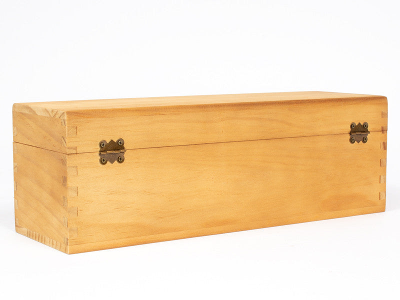 Caja de Madera Natural para Vino