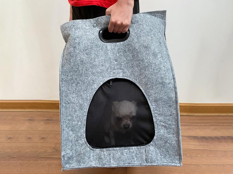 Bolso de Fieltro Porta Mascota