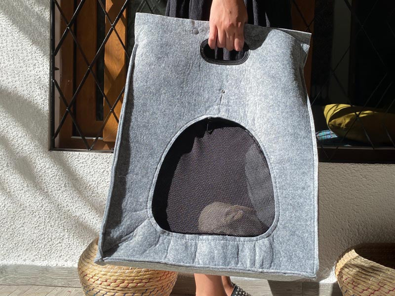 Bolso de Fieltro Porta Mascota