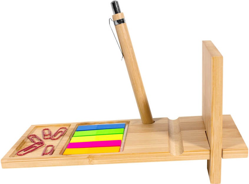 Organizador de Escritorio de Bambú