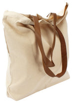 Bolsa de Compras 10oz Canvas asas Cuero