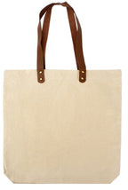Bolsa de Compras 10oz Canvas asas Cuero