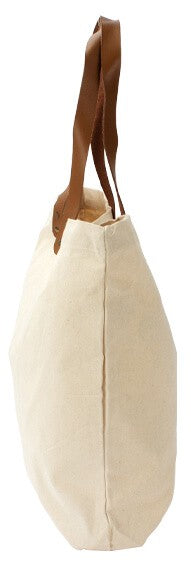 Bolsa de Compras 10oz Canvas asas Cuero
