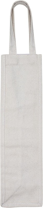 Bolsa Botella de Vino de Algodón Canvas Blanca