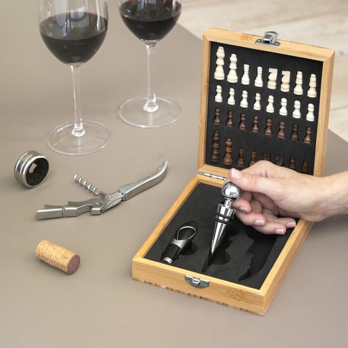 Set de Vino Ajedrez