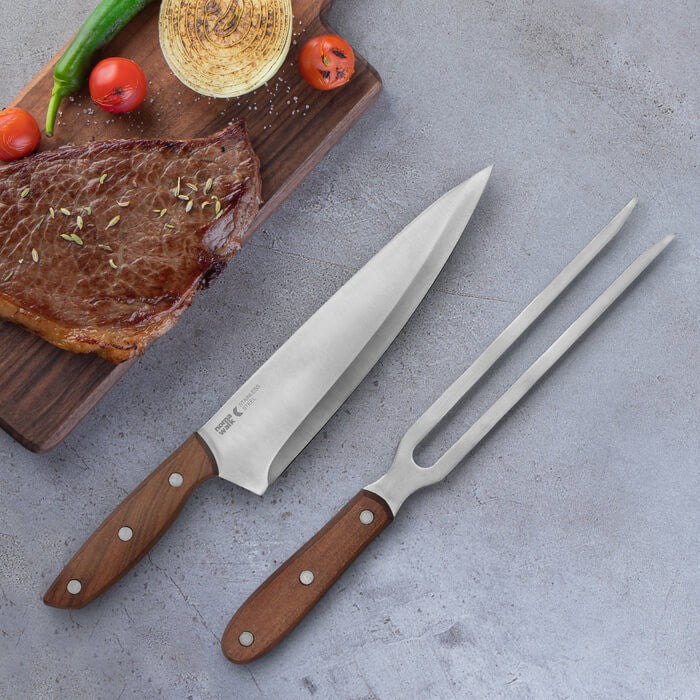 Set Asado Cuchillo Tenedor