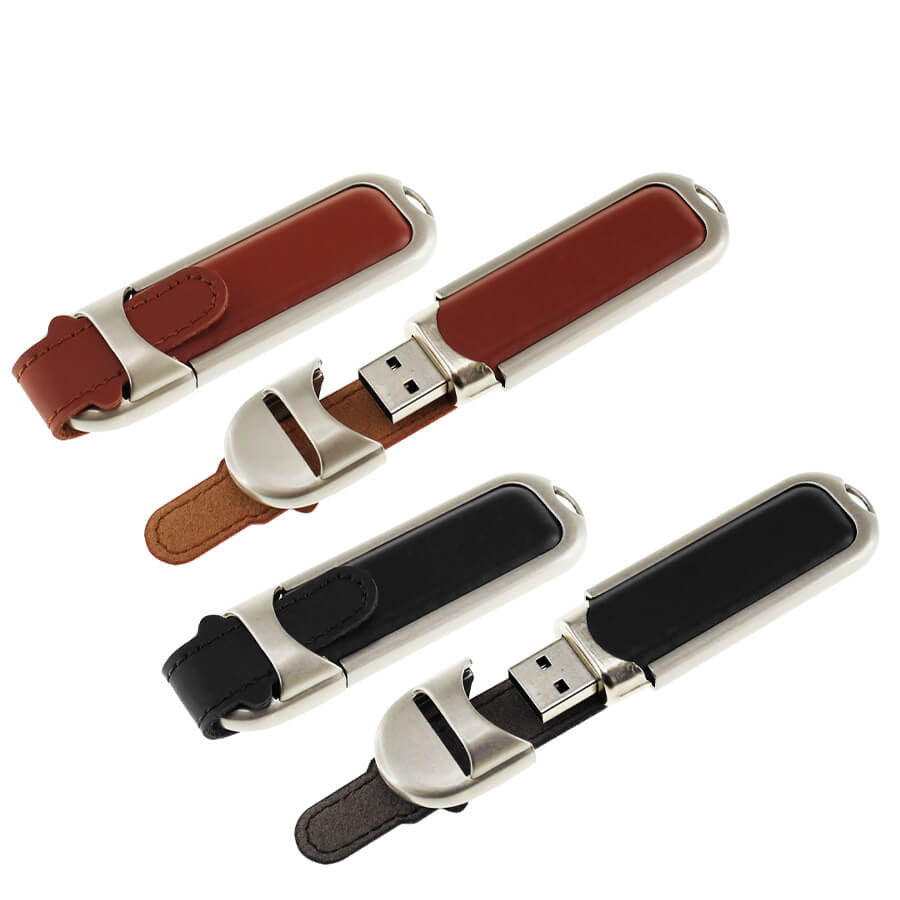 Pendrive 64GB de Cuero