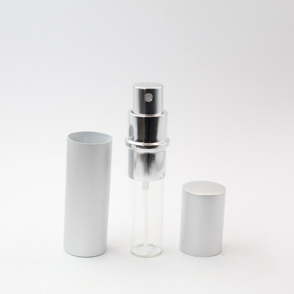 FRASCO PERFUMERO METALICO PLATEADO 10ML