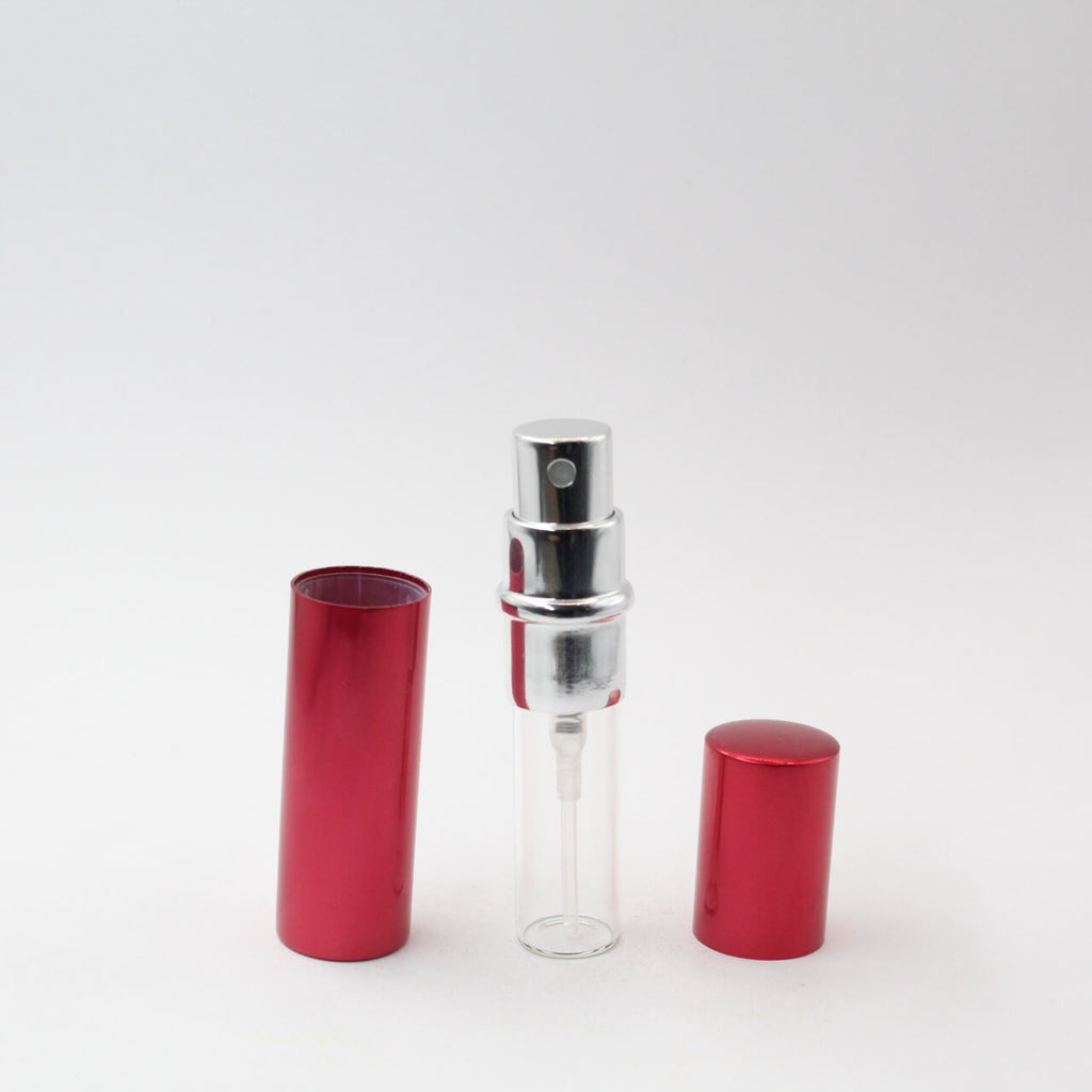 FRASCO PERFUMERO METALICO ROJO 5ML