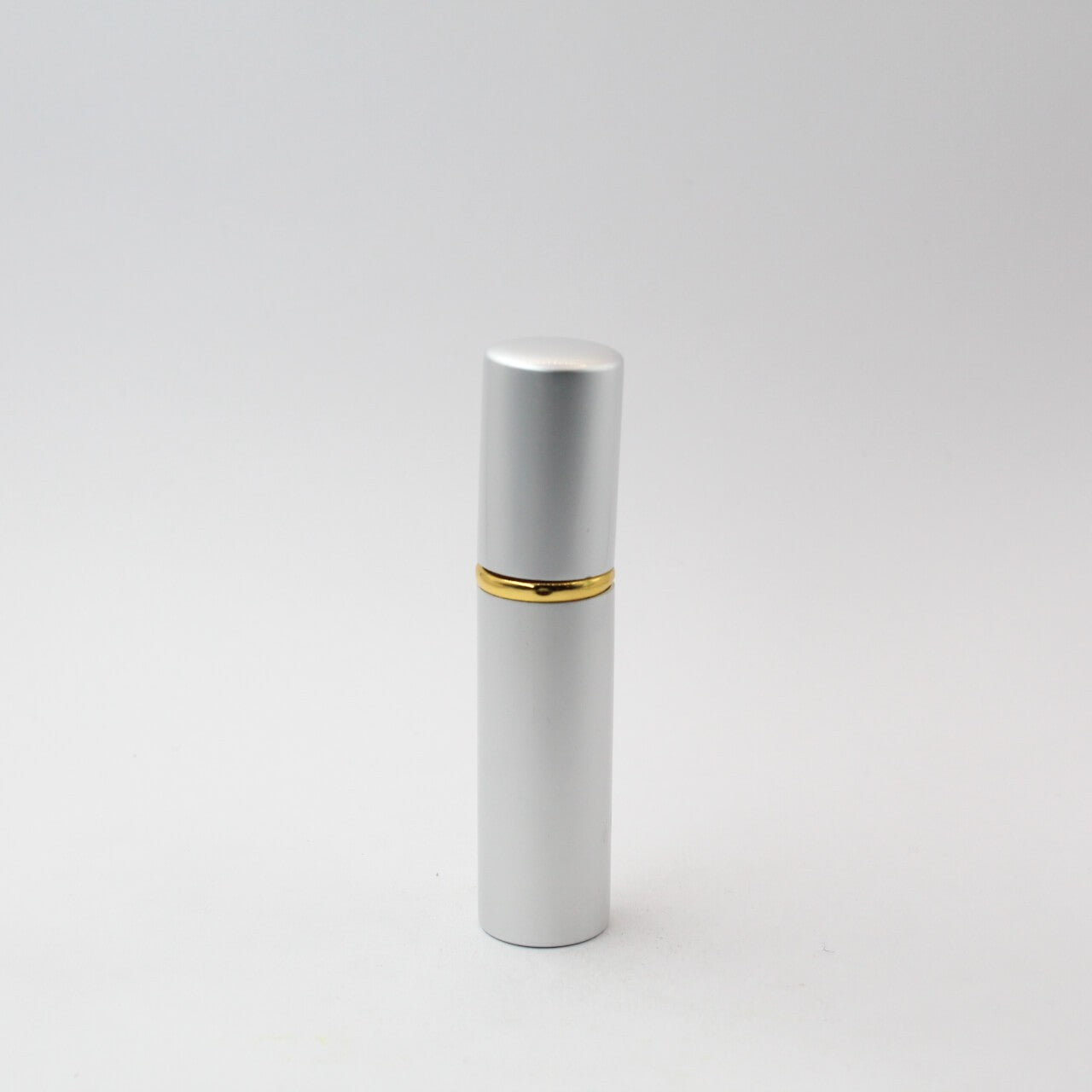 FRASCO PERFUMERO METALICO PLATEADO 5ML