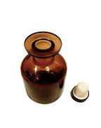 ENVASE DE VIDRIO MIKADO AMBAR 150ML CON TAPÓN NEGRO