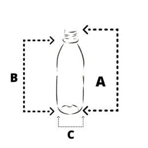BOTELLA ALUMINIO 1.145GR 20/410 35X87 60ML