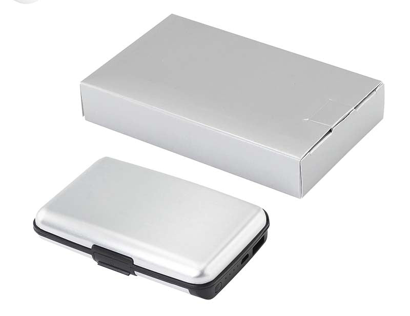 Porta Tarjetas Anti Clonación RFID con Power Bank